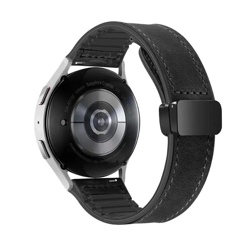 Leather Band Magnetic Clasp for Samsung Galaxy Watch Adjustable Premium Leather